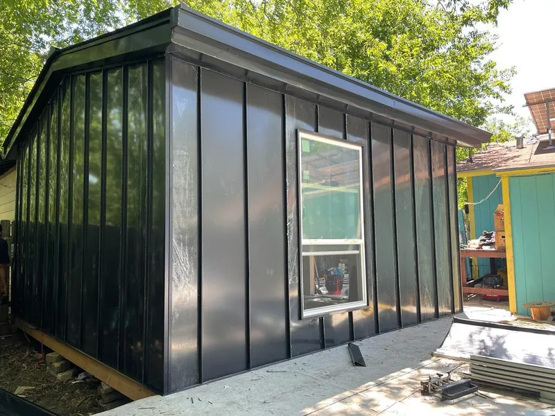 Black standing seam metal wall panels for Roof Inspection in Fairmont